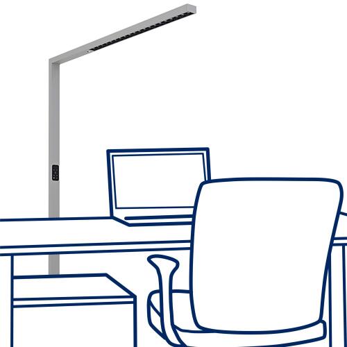 Office-Leuchte ROLF KERN „Clever-Pro“ mit Touch Display, PIR & Tageslicht-Sensor