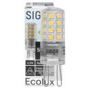 G9 LED Leuchtmittel Ecolux 5W 2700K warmweiß dimmbar