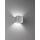 Wandleuchte, Dan | aluminiumfarben| B: 10,00 cm, H: 8,00 cm, Ausladung Wand: 10,00 cm| 1x LED 4,5W  3000 K inkl.| 500 lm| Enthält Lichtquellen der Energieeffizienzklassen| F
