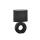 Tischleuchte, Ponti | schwarz| Stoffschirm| schwarz Chintz innen PVC weiß| L: 20,00 cm, B: 13,00 cm, H: 31,00 cm,| mit Schnurschalter| 1x E14 max. 25,0W ohne Leuchtmittel