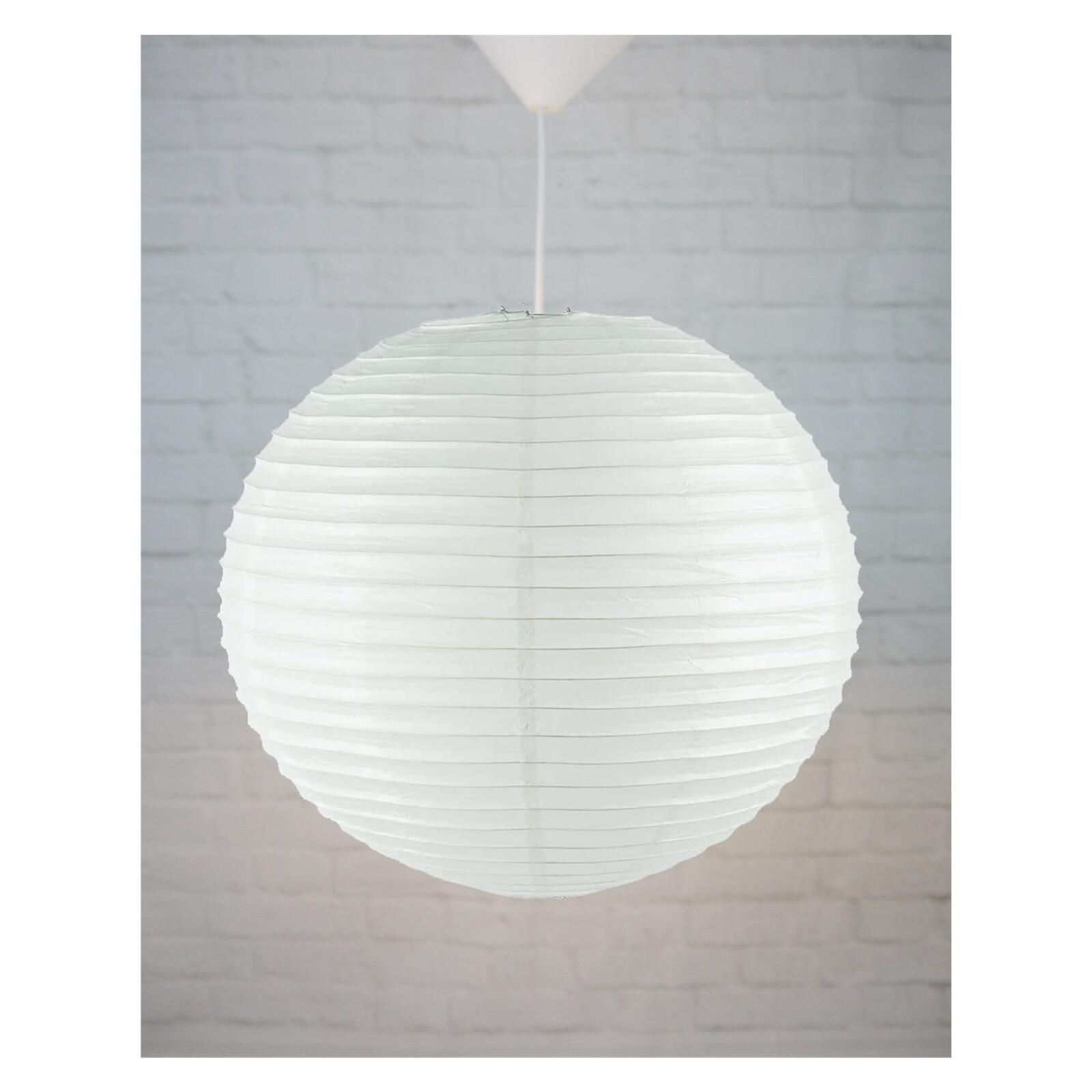 Papierballon natur/weiß - Lampen & Leuchten Onlineshop