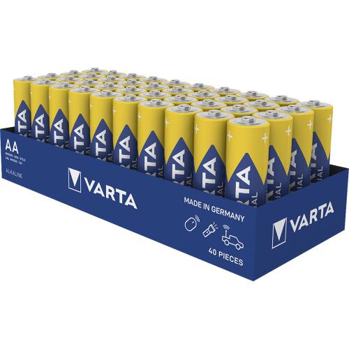 Mignon-Batterie VARTA  Industrial Pro Alkaline, Typ AA, LR06, 1,5V, 40-Pack