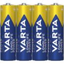 Mignon-Batterie VARTA Longlife Power Alkaline, Typ AA,...