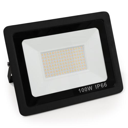 LED-Außenstrahler McShine Slim 100W, 8500 Lumen, IP66, 4000K, neutralweiß