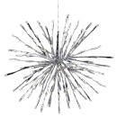 LED Hängestern Fireworks formbar chromfolie 30 cm silber
