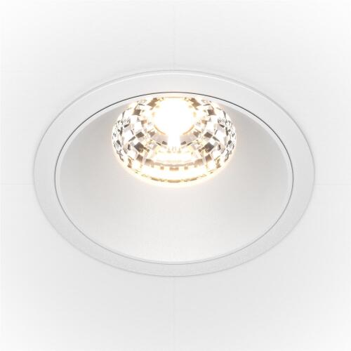 LED Einbaustrahler Alfa weiß rund Ø8,5 cm 15W 3000K warmweiß