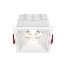 LED Einbaustrahler Alfa weiß eckig 8,5x8,5 cm 15W 4000K neutralweiß dimmbar 1-flammig