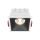 LED Einbaustrahler Alfa weiß/schwarz eckig 8,5x8,5 cm 15W 4000K neutralweiß dimmbar 1-flammig