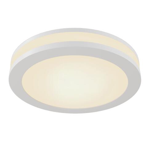 Phanton LED Einbauleuchte weiß mit dekorativem Lichtkranz 12W 3000K warmweiß