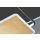 Deckenleuchte, Quadro | 1x LED 65,0 W inkl. | sandschwarz / blattgoldfarben | Acryl weiß