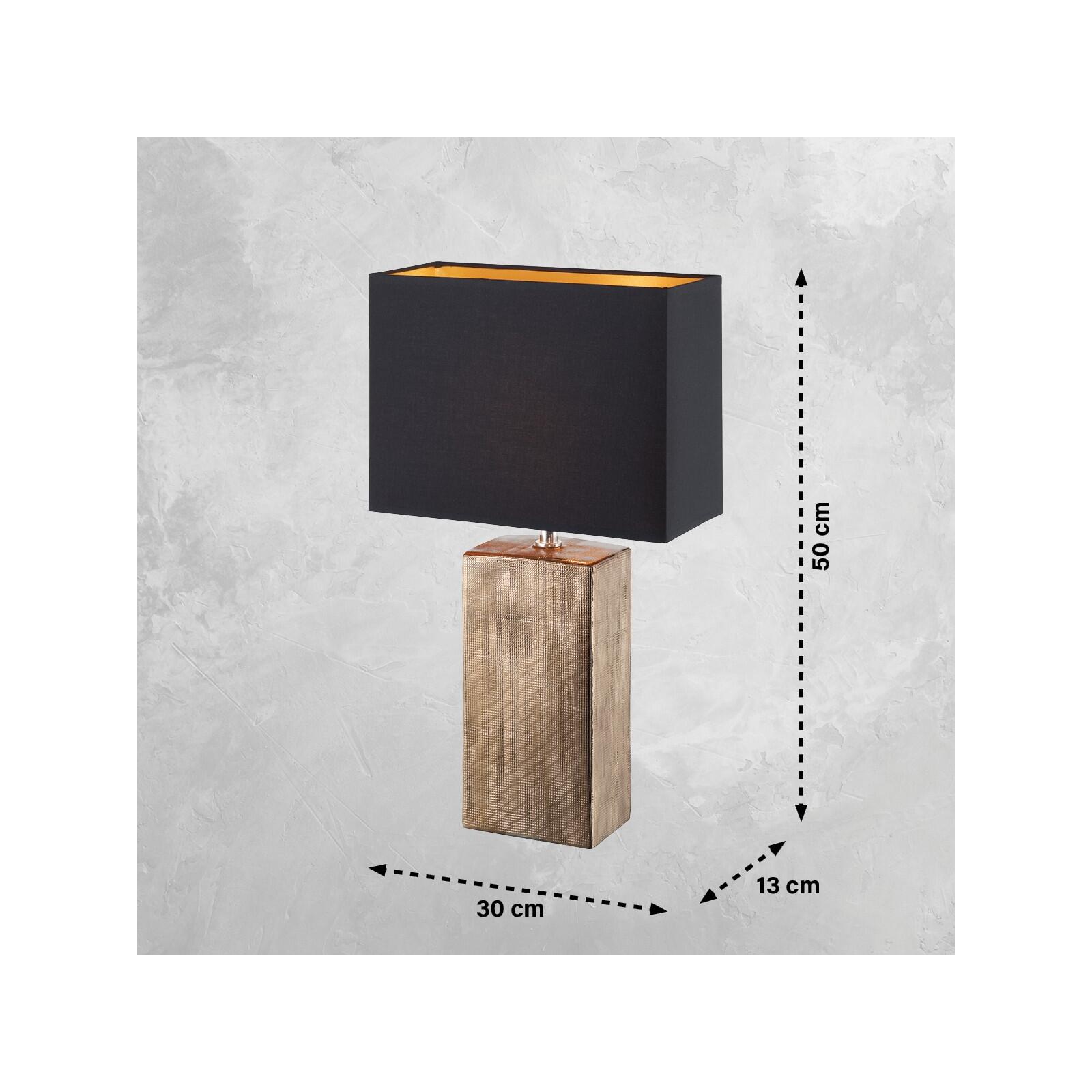 Tischleuchte, Ouro | 1x E14 max. 25,0 W ohne Leuchtmittel bronzefarben  antik - Lampen & Leuchten Onlineshop