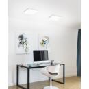 LED-Deckenleuchte Office Square eckig weiß 28x28 cm...