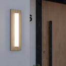 Außenwandleuchte Holzoptik Bitetto LED warmweiß IP44