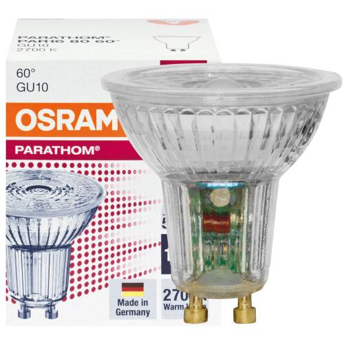 LED-Reflektorlampe Osram PAR16 6,9W, 575 Lumen, 60° Abstrahlwinkel 2700K warmweiß