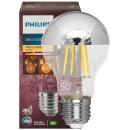 LED-Filament-Lampe,CLASSIC,AGL-Form, silber verspiegelt,E27/7,5W, 610 lm, 2700K,