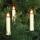 Weihnachtsbaumkette klar/weiß E10 12,6m IP44 mit teilbarem Stecker 15.flammig