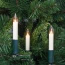 Weihnachtsbaumkette,klar/elfenbein,30 x E10/8V/3W,mit...