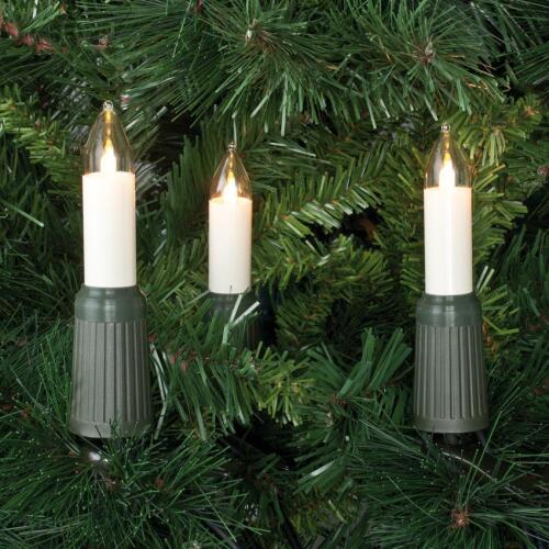 LED-Weihnachtsbaumkette klar/elfenbein 12,6m Länge E14