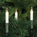 LED-Weihnachtsbaumkette,klar/elfenbein,LED/E10/8V/0,1W,mi...