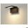 moderne LED Wandleuchte Angolux anthrazit IP44 120° 3000K warmweiß