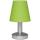 Tischleuchte Mats mit Touchschalter E14 nickel-matt Textilschirm grün