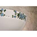 Keramik Wandleuchte weiß mit Blumenmuster 31 cm E27 Up&Down