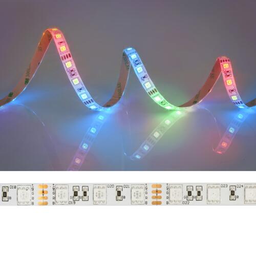 RGB-LED-Flexstreifen,5050-RGB-SMD-LEDs,L 5 m, 300 RGB-LEDs,~390 lm/m, 14,4W/m