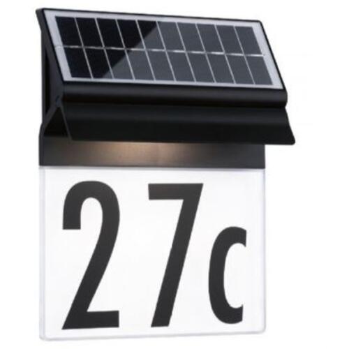 LED-Hausnummernleuchte Solar IP44 Wandleuchte