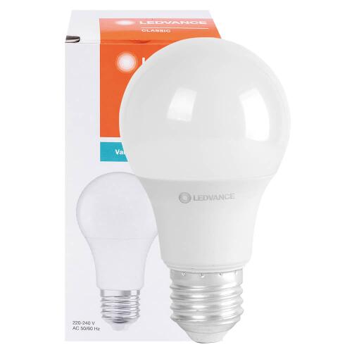 LED-Lampe CLASSIC A VALUE AGL-Form opal E27 6500K 8,5W (60W), 806 lm