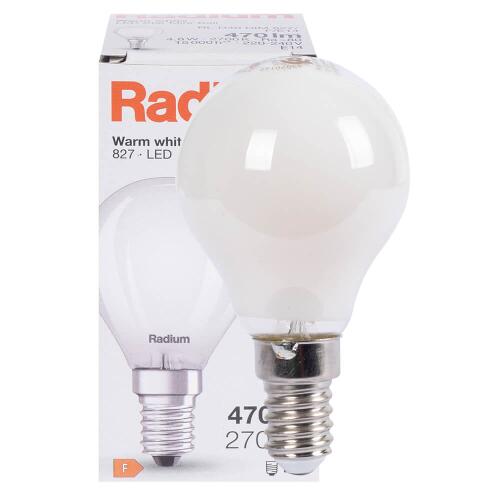 LED-Filament-Lampe  RALED STAR DROP  Tropfen-Form matt E14/4,8W 470 lm  2700K