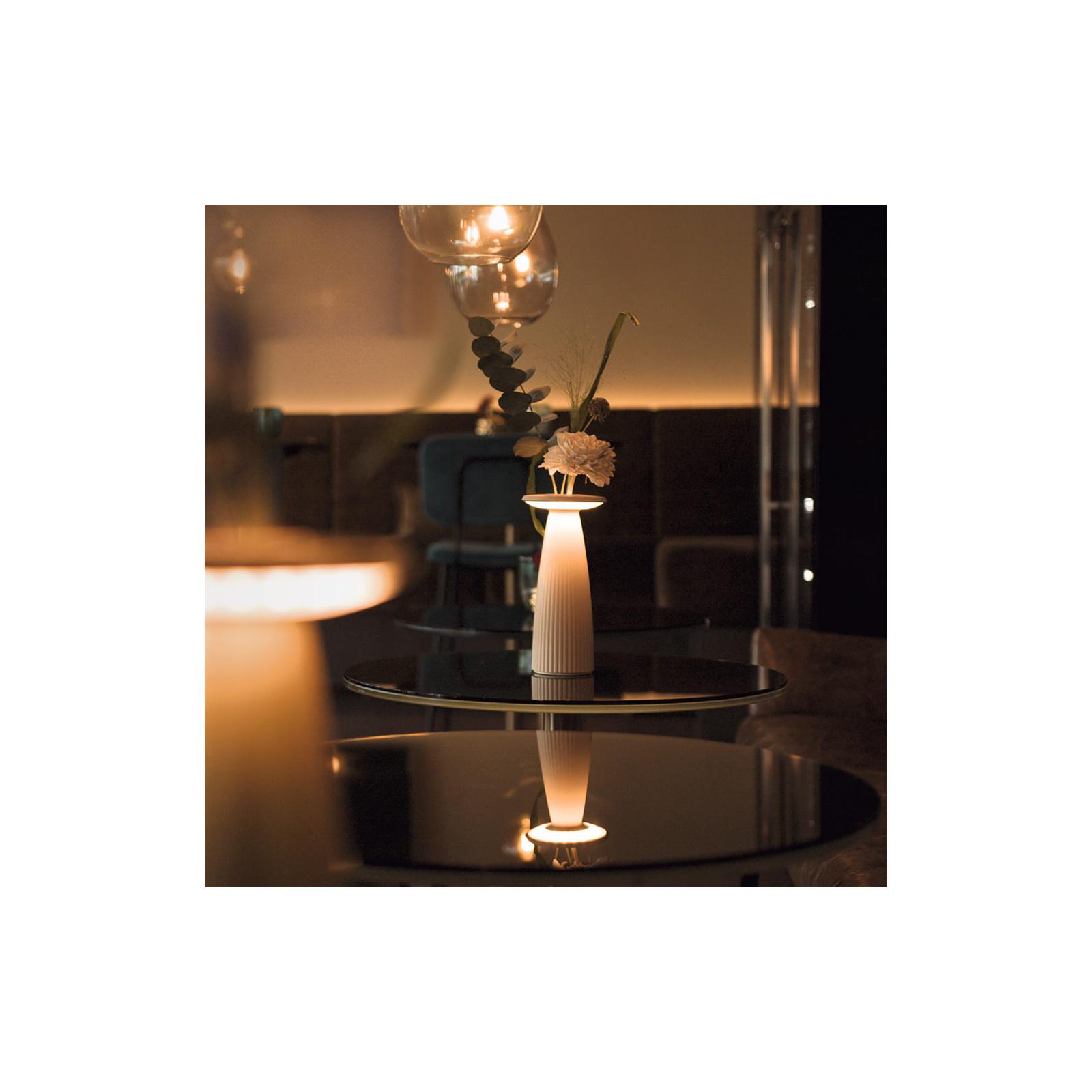 Sigor LED Akku-Tischleuchte Lampen - dimmbar IP54 & Blumenvase Onlineshop beleuchtet Nuflair Leuchten