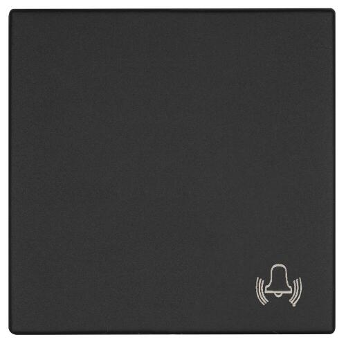 Wippe, mit Symbol Klingel, K55® BBblack®, schwarz matt
