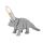 Triceratops Tischleuchte Dinosaurier grau