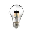 LED Filament Lampe E27 7W Spiegelkopf silber dimmbar...