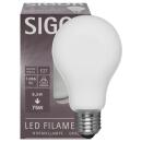 LED Filament Lampe E27 8,5W opal dimmbar 2700K...