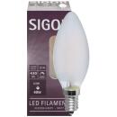 LED Filament Lampe Kerzen-Form E14 4,5W matt dimmbar...