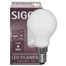 LED Filament Lampe Tropfen 4,5W Opal dimmbar 2700K...