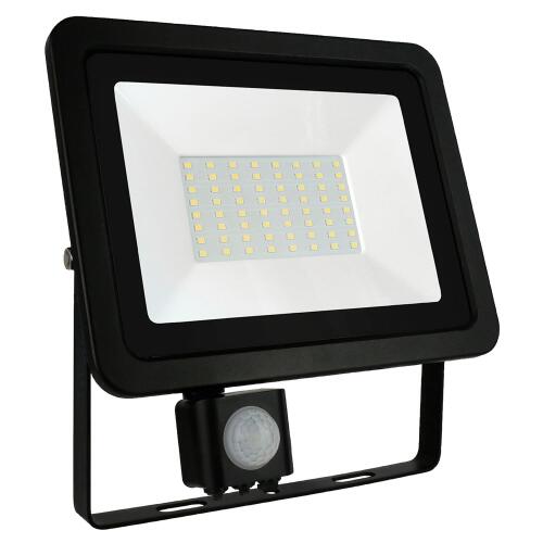 LED-Außenstrahler Noctis Lux, 50W, 4000lm, 6000K, mit Bewegungsmelder