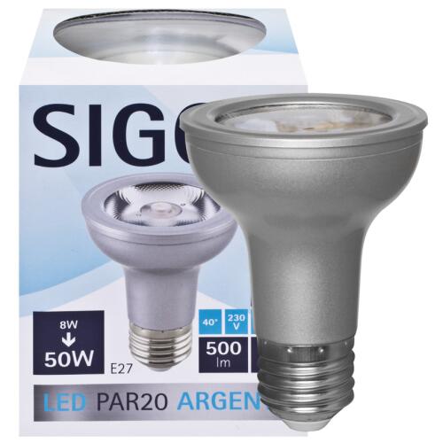 PAR20 LED-Reflektorlampe ARGENT E27 8W 40° dimmbar 3000K warmweiß CRI>90