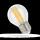LED Filament Tropfenlampe, E27, 230V, 6W, 1800K - ultra warmweiß, klar