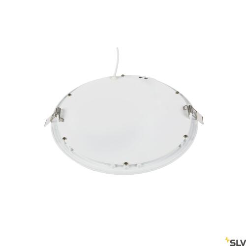 Senser LED Einbauleuchte flach weiß rund Ø21,5 cm 12,5W 3000K warmweiß