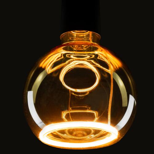 Segula LED Leuchtmittel Floating Globe 125 golden E27 4W 240 Lumen 2200K extra warmweiß