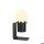Tonila mobile Akkuleuchte schwarz LED 3 Stufen dimmbar 2700K warmweiß