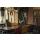 dekorative Pendelleuchte Pantilo mit Glasschirm verchromt E27 offenes Kabelende