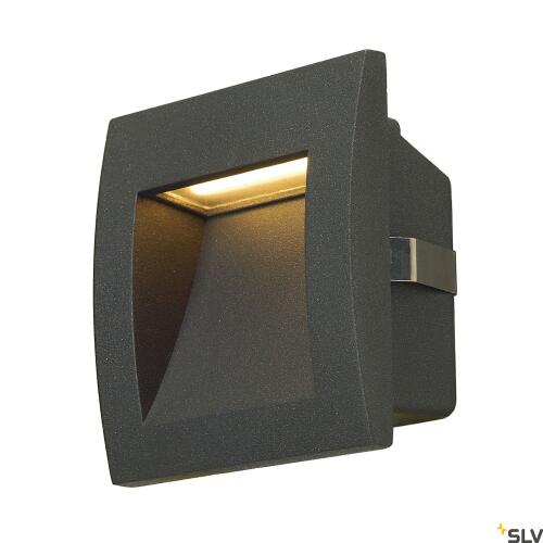 Downunder Out S LED Wandeinbauleuchte IP55 Alu 9x9 cm anthrazit