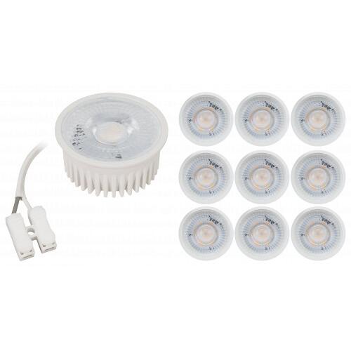 LED-Modul McShine MCOB 5W, 400Lm, 230V, 50x25mm, warmweiß, 3000K, 10er-Pack