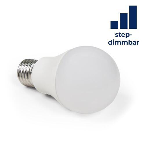 LED Glühlampe McShine, E27, 12W, 1.055 lm, 3000K, warmweiß, step dimmbar 100/50/10%