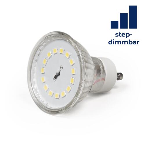 LED Leuchtmittel LS-450 GU10 5,5W 470lm neutralweiß step dimmbar 100/50/20%