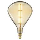 LED-Filament Lampe Giant Tear gold braun E27 8W 36,5cm...