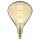 LED-Filament Lampe Giant Tear gold braun E27 8W 36,5cm Ø24,5cm dimmbar
